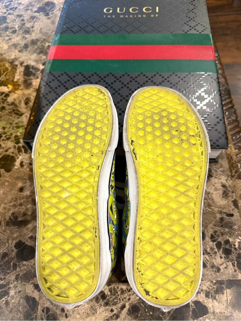 ‼️RARE‼️VansXDisney Pixar TOY STORY Aliens Glow-In-The-Dark Sneakers W 5.5, M 4 - Picture 11 of 13